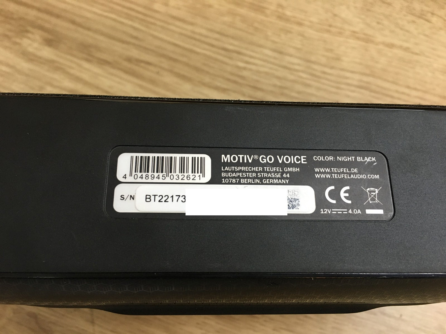TEUFEL MOTIVE GO VOICE Lautsprecher, kabellos, schwarz, I39763