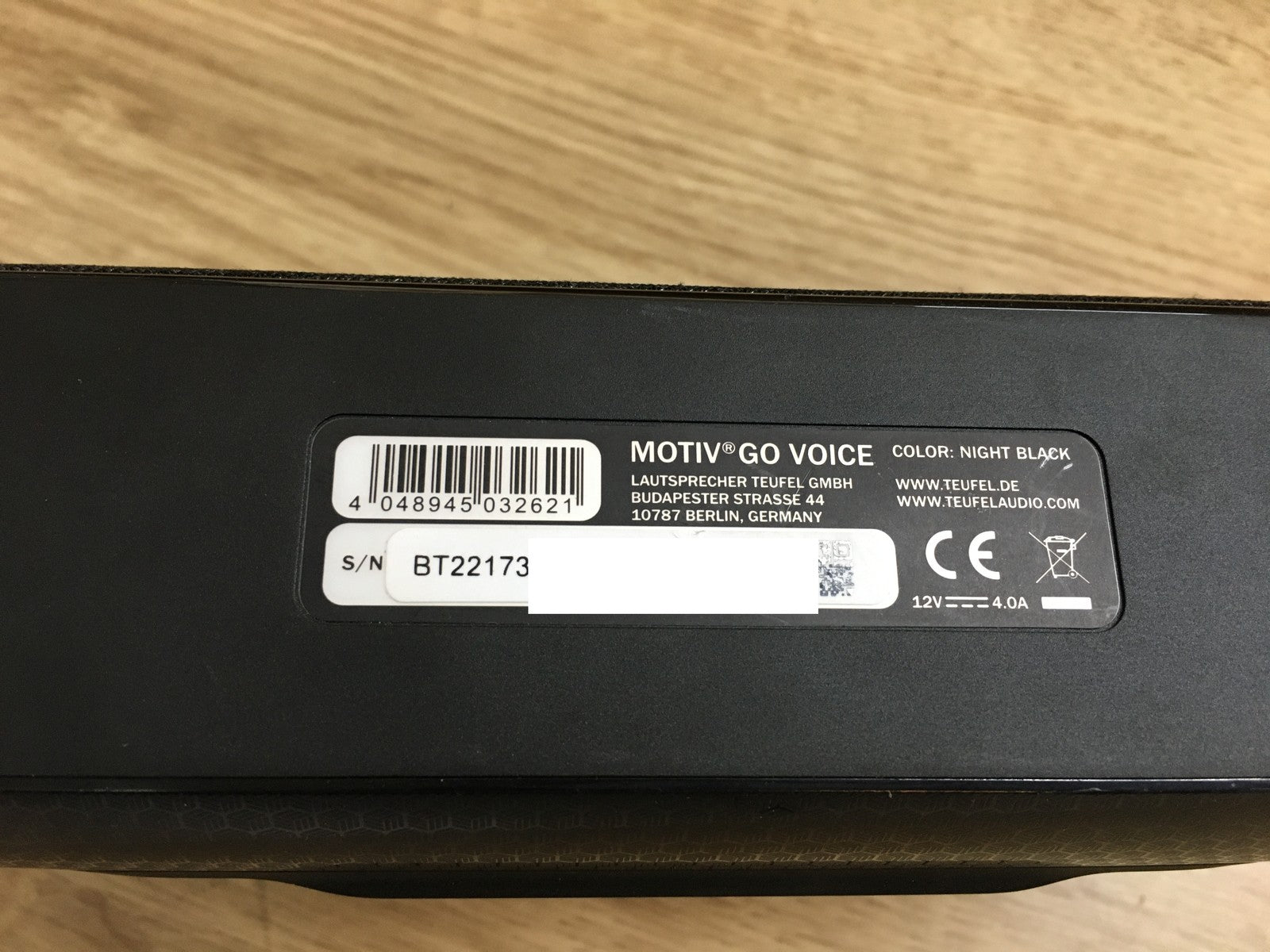 TEUFEL MOTIVE GO VOICE Lautsprecher, kabellos, schwarz, I39763