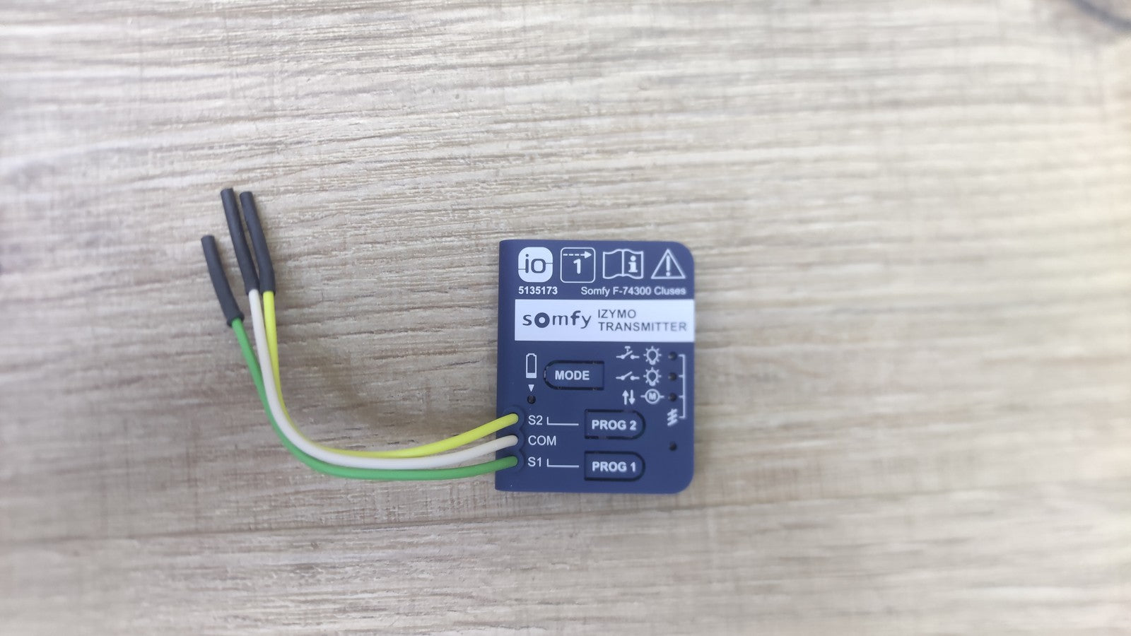 Somfy 1822609 Unterputzsender io, zur Bedienung von io-Produkten, I38638