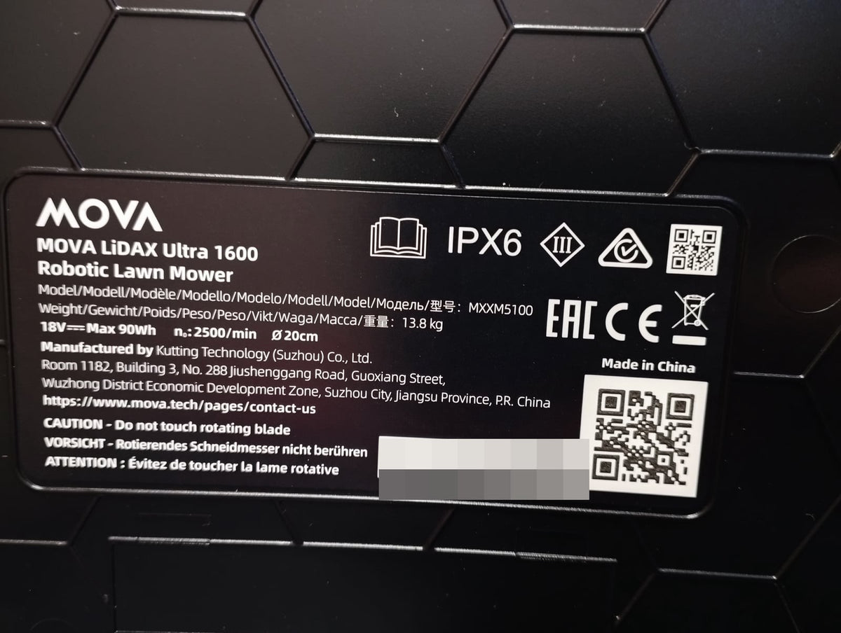 Mova MOVA LiDAX Ultra 1600 Mähroboter (MXXM5100), kabellos