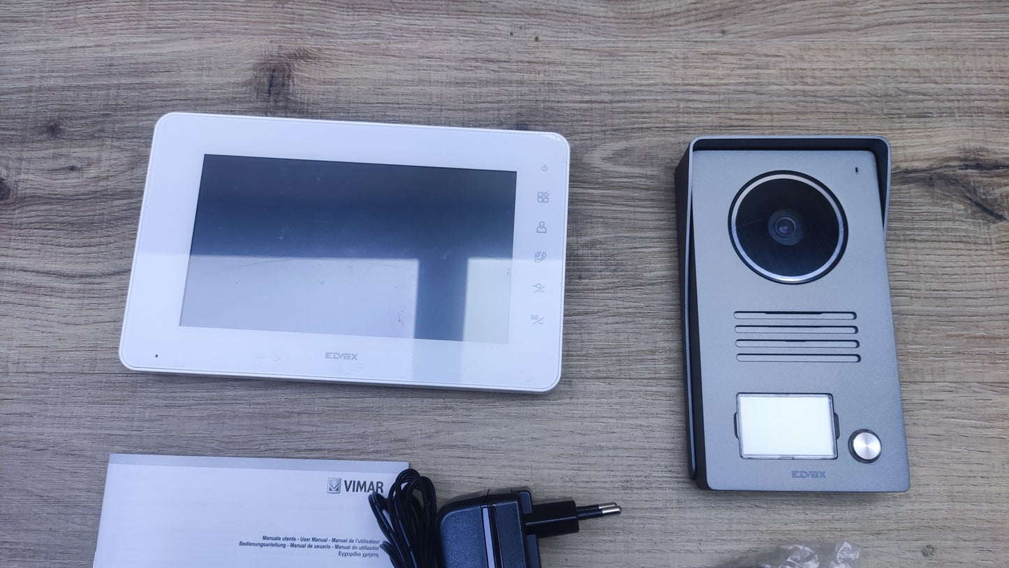 VIMAR ELVOX K40910 Videosprechenalage Set mit Monitor 7 Zoll, I36895