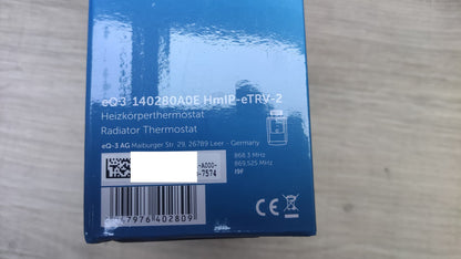 Homematic IP Smart Home Heizkörperthermostat HMIP-eTRV-2, 140280A0, I40873