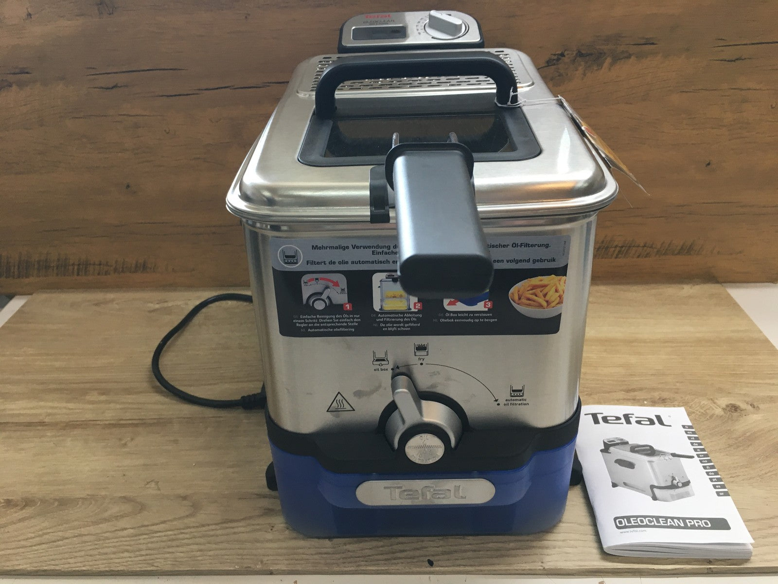 Tefal FR804015 Oleoclean Pro Inox & Design Fritteuse, I39525