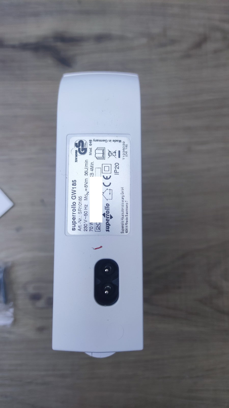 SuperRollo GW185 Elektrischer Gurtwickler SR10185 15mm Zugkraft 30kg, I38020