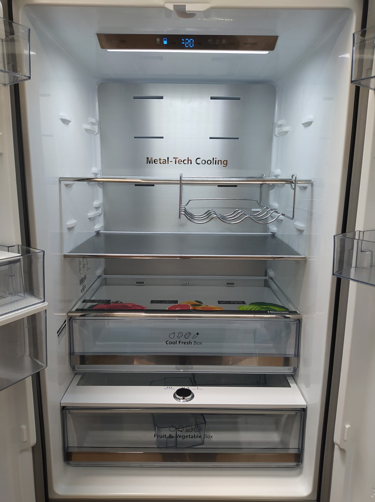 Hisense RF632N4WFE Kühlschrank Freistehend French Door 485 L NoFrost Schwarz
