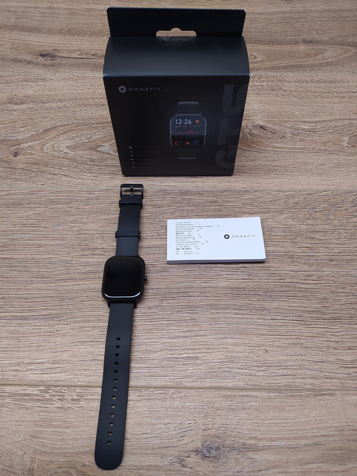 AMAZFIT GTS Smartwatch, Obsidian Black, I39354