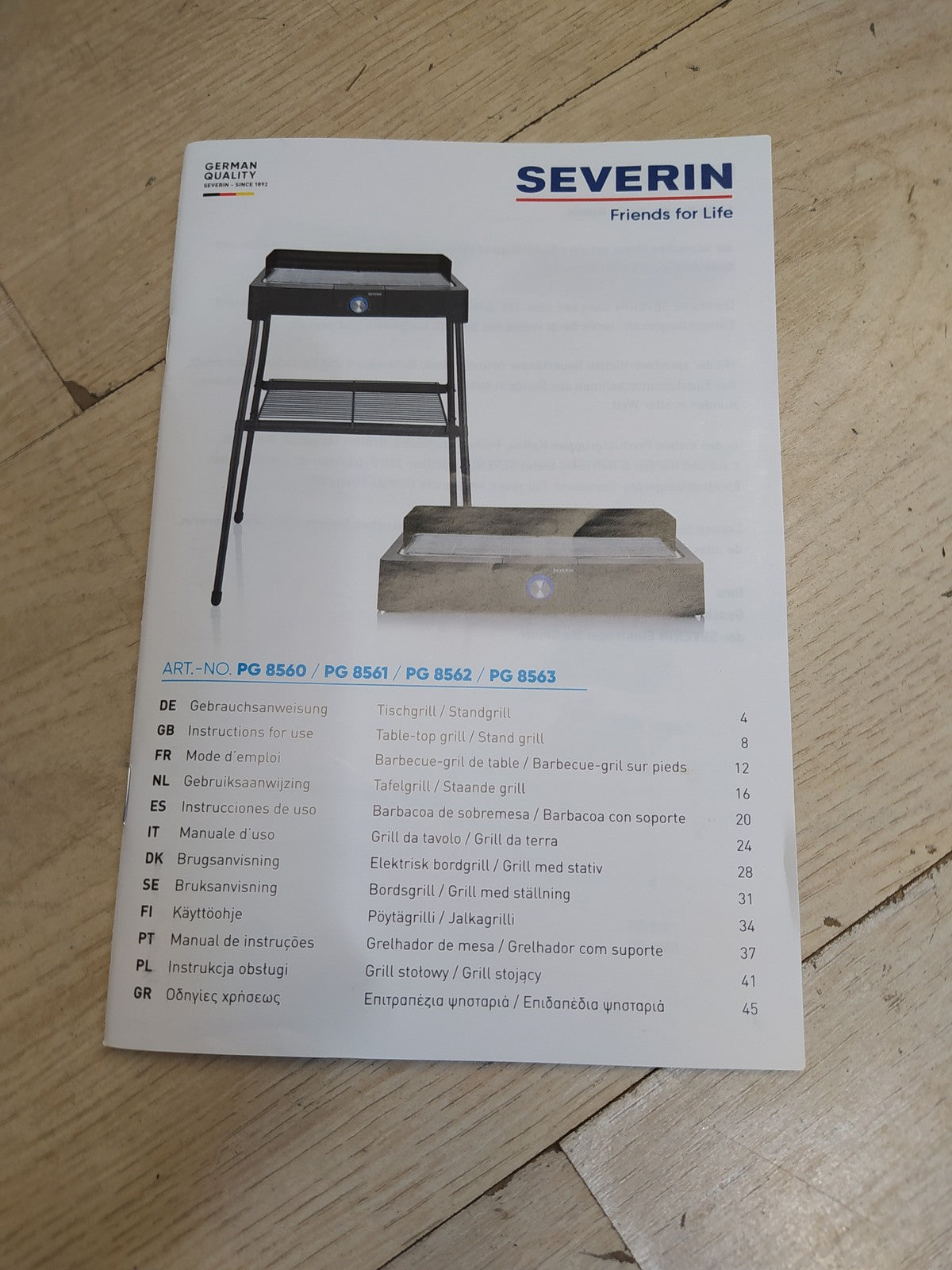 SEVERIN PG 8563 Standgrill mit Standuntergestell und Ablagerost, I38845