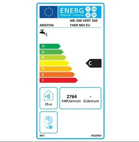ARISTON Ari 200 Vert 560 Ther Mo Eu Warmwasserspeicher 200L EEK: C I35123