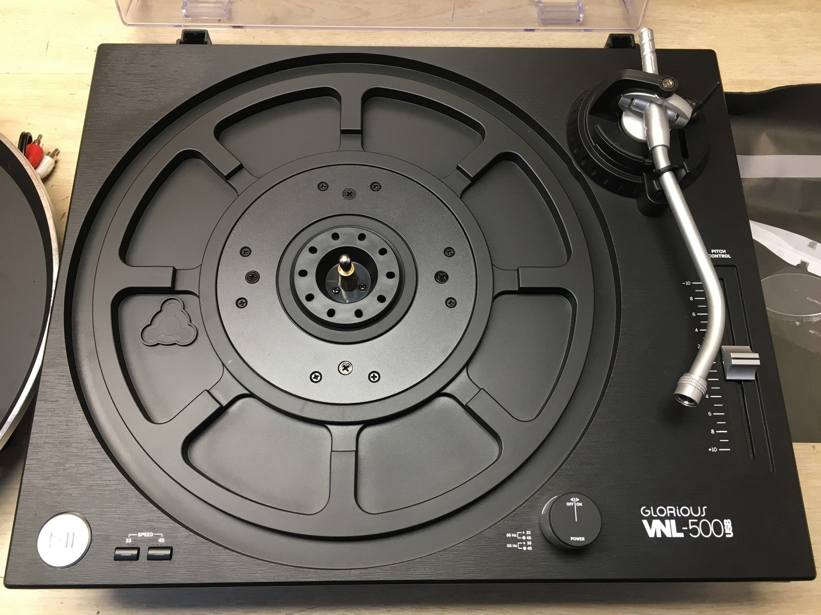 Glorious VNL-500 USB Plattenspieler Quarzgesteuert Direktantrieb, I36727