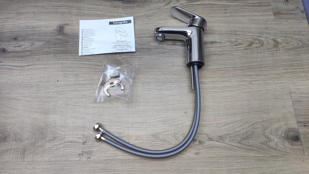 Hansgrohe 71558000 Waschtischarmatur Vernis Blend, Wasserhahn, Höhe 70mm