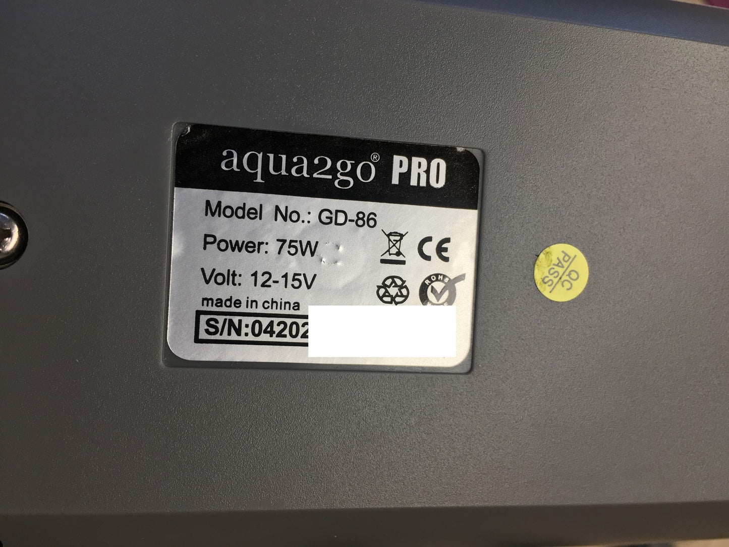 Aqua2go PRO GD-86 Mobiles Akku-Reinigungsgerät 20L, I38366