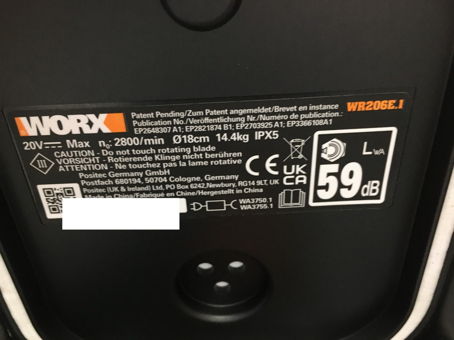 WORX Landroid Vision M600 Mähroboter ohne Begrenzungskabel WR206E.1 I37341