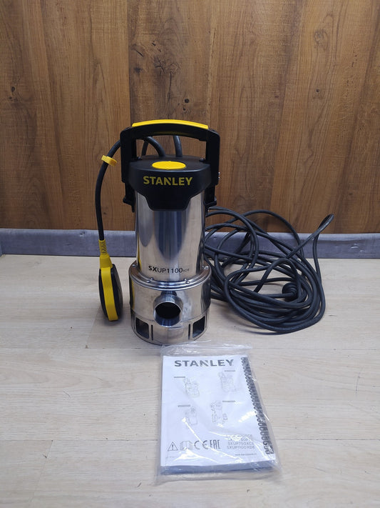 Stanley SXUP1100XDE Tauchpumpe für Schmutzwasser (1100 W, 16.500 l/h), I36493