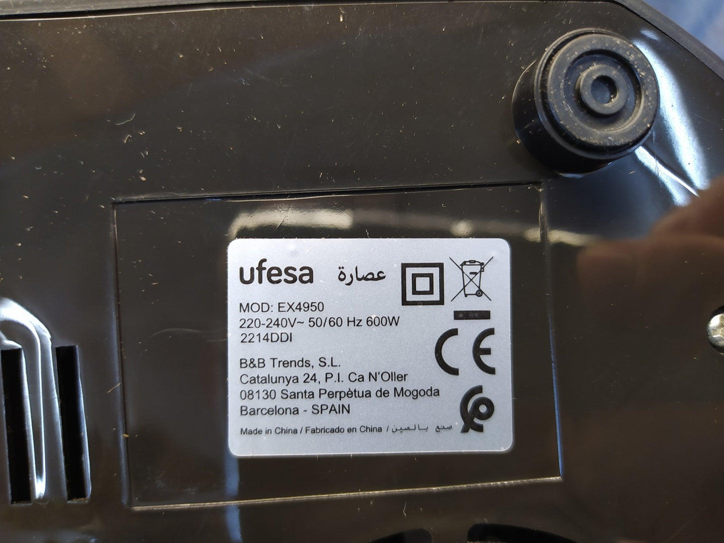 Ufesa Entsafter EX4950, Zitruspresse mit 600W, I36065