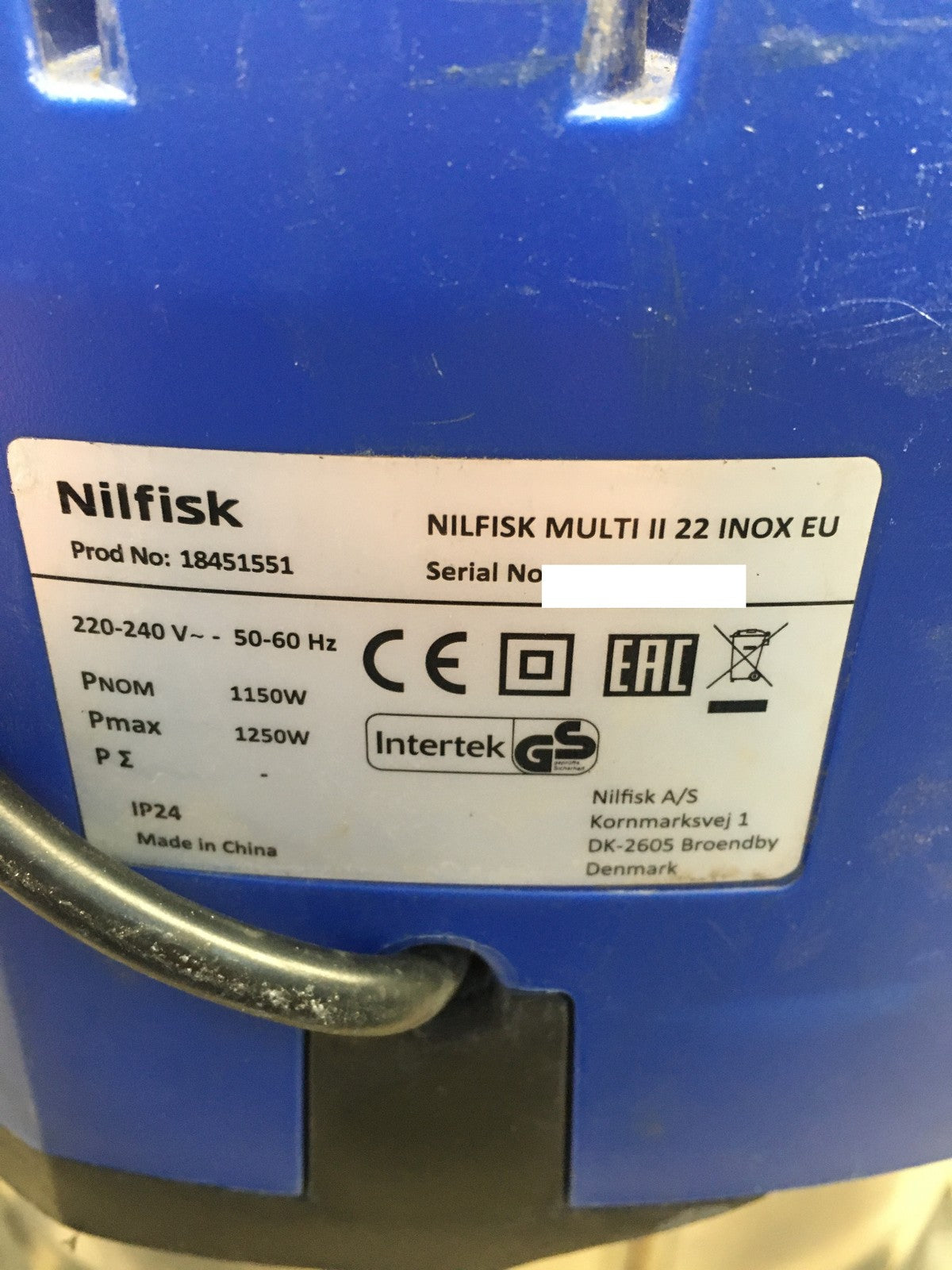 Nilfisk Multi II 22 Inox EU Elektro-Nass-/Trockensauger (18451551), I40840