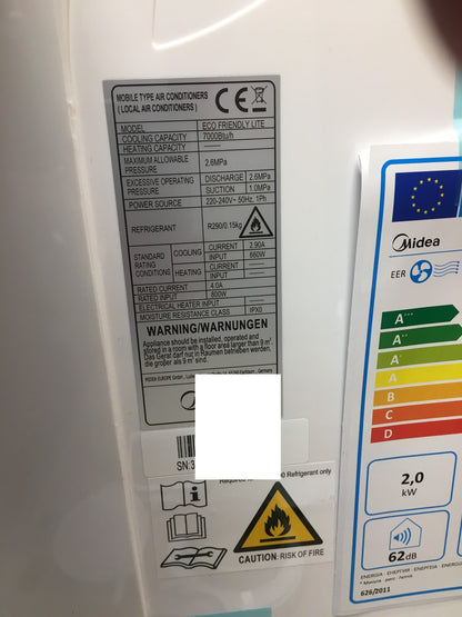 MIDEA Eco Friendly Lite Klimagerät EEK:A+, I38966