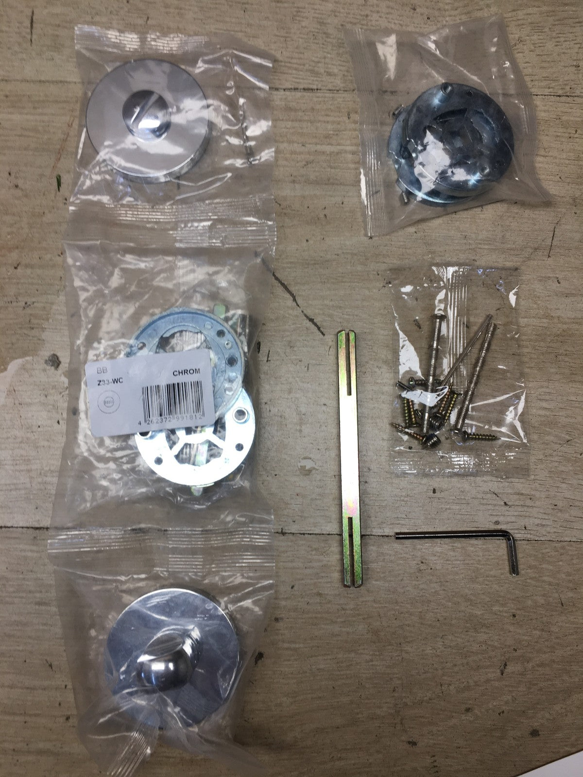 Gavroche Türklinken Set mit WC-Verschluss für Badezimmer und Toilette, I38142