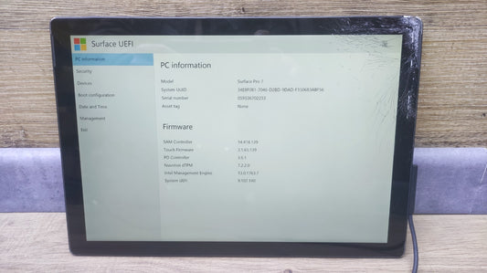 Microsoft Surface Pro 7 Tablet 12.3" 2736x1824 Intel i5 8GB 256GB GLASBRUCH