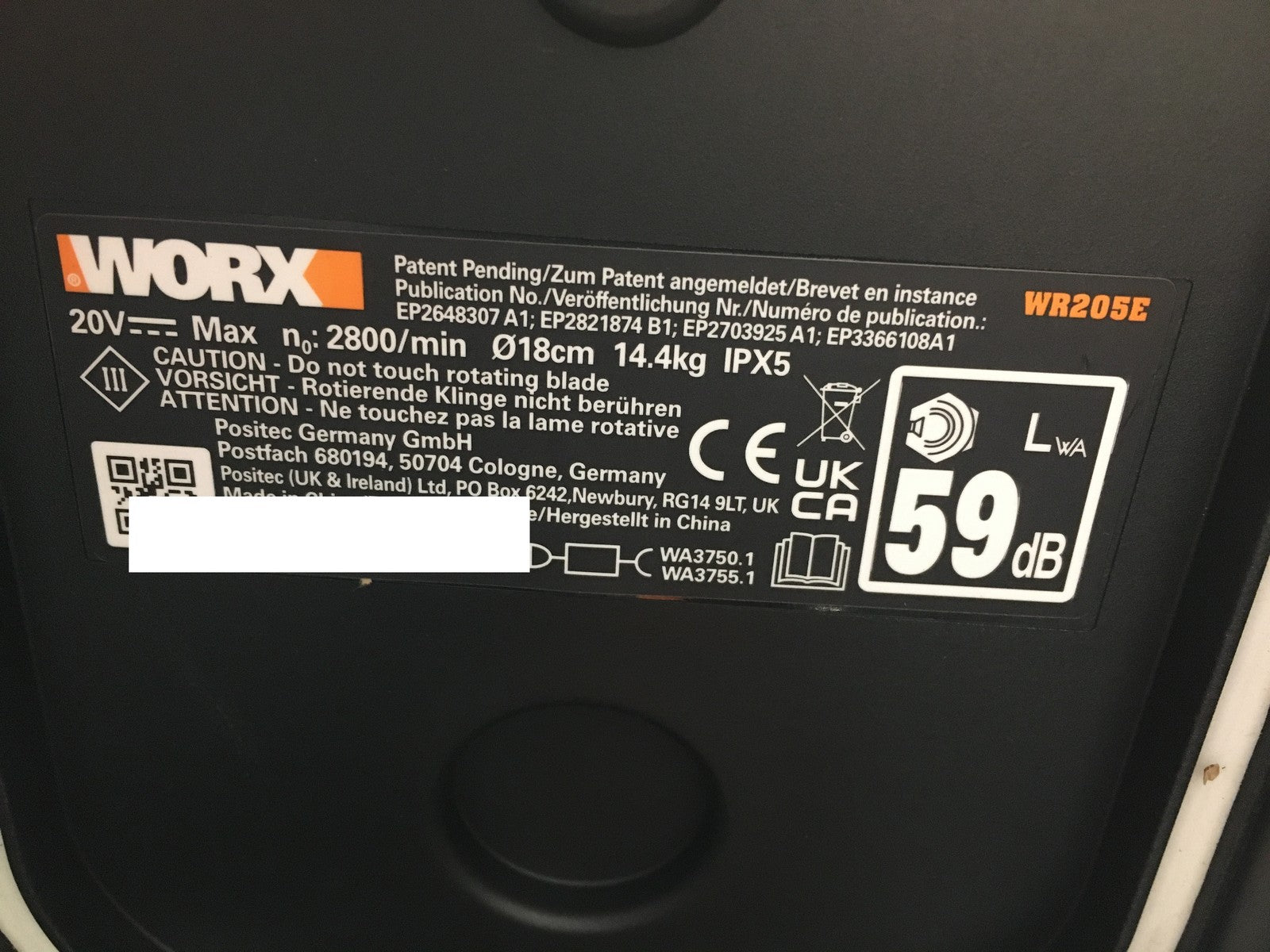 WORX Landroid Vision M550 Mähroboter ohne Begrenzungskabel WR205E, I36470