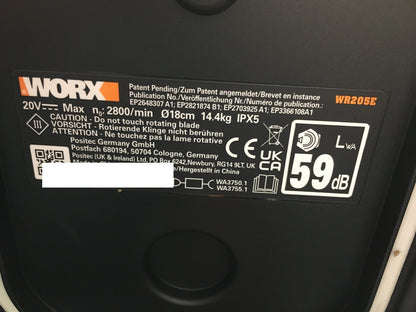 WORX Landroid Vision M550 Mähroboter ohne Begrenzungskabel WR205E, I36470