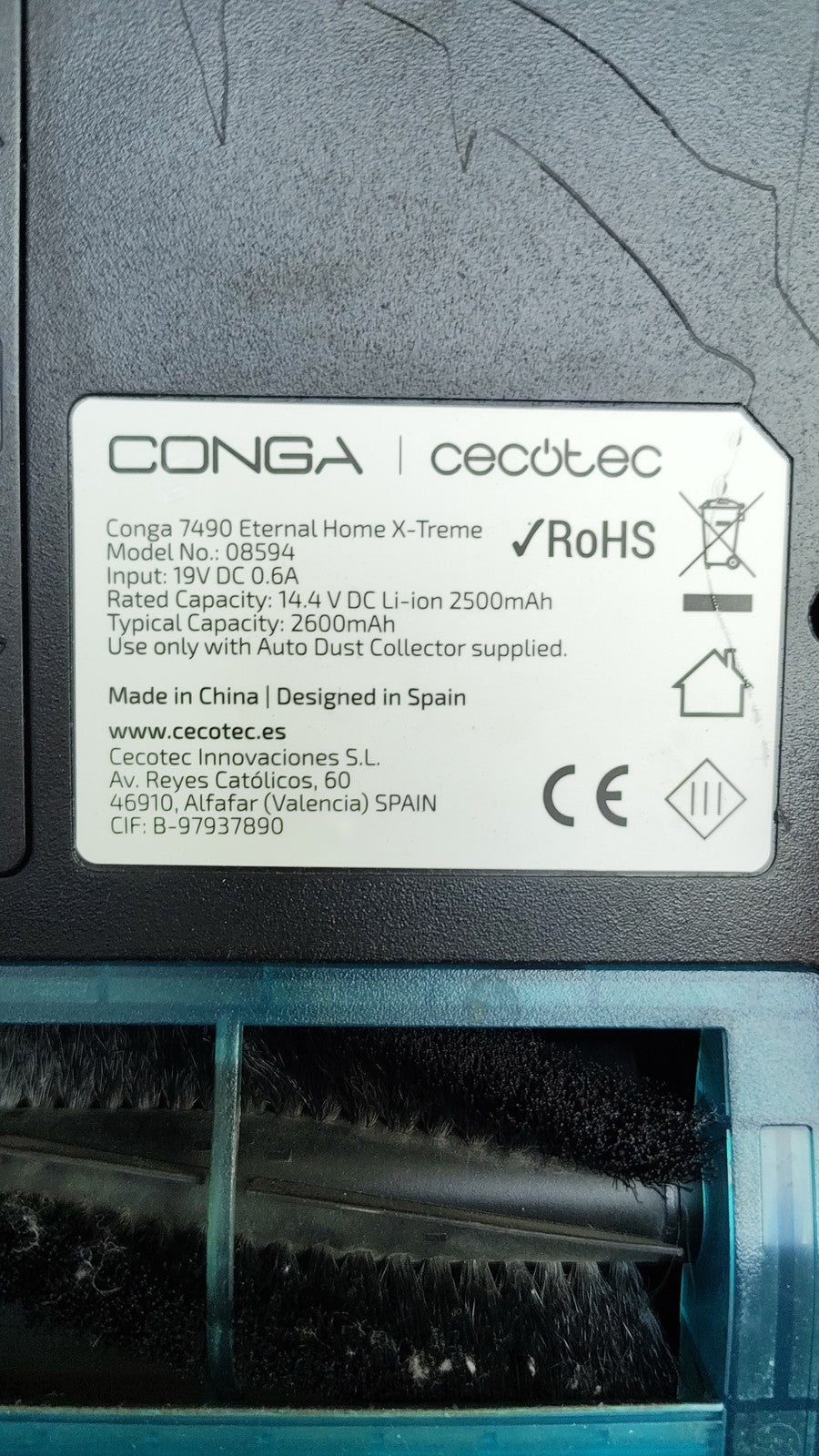 Cecotec Conga 7490 Eternal Home X-Treme Saugroboter mit Wischfunktion, I39778