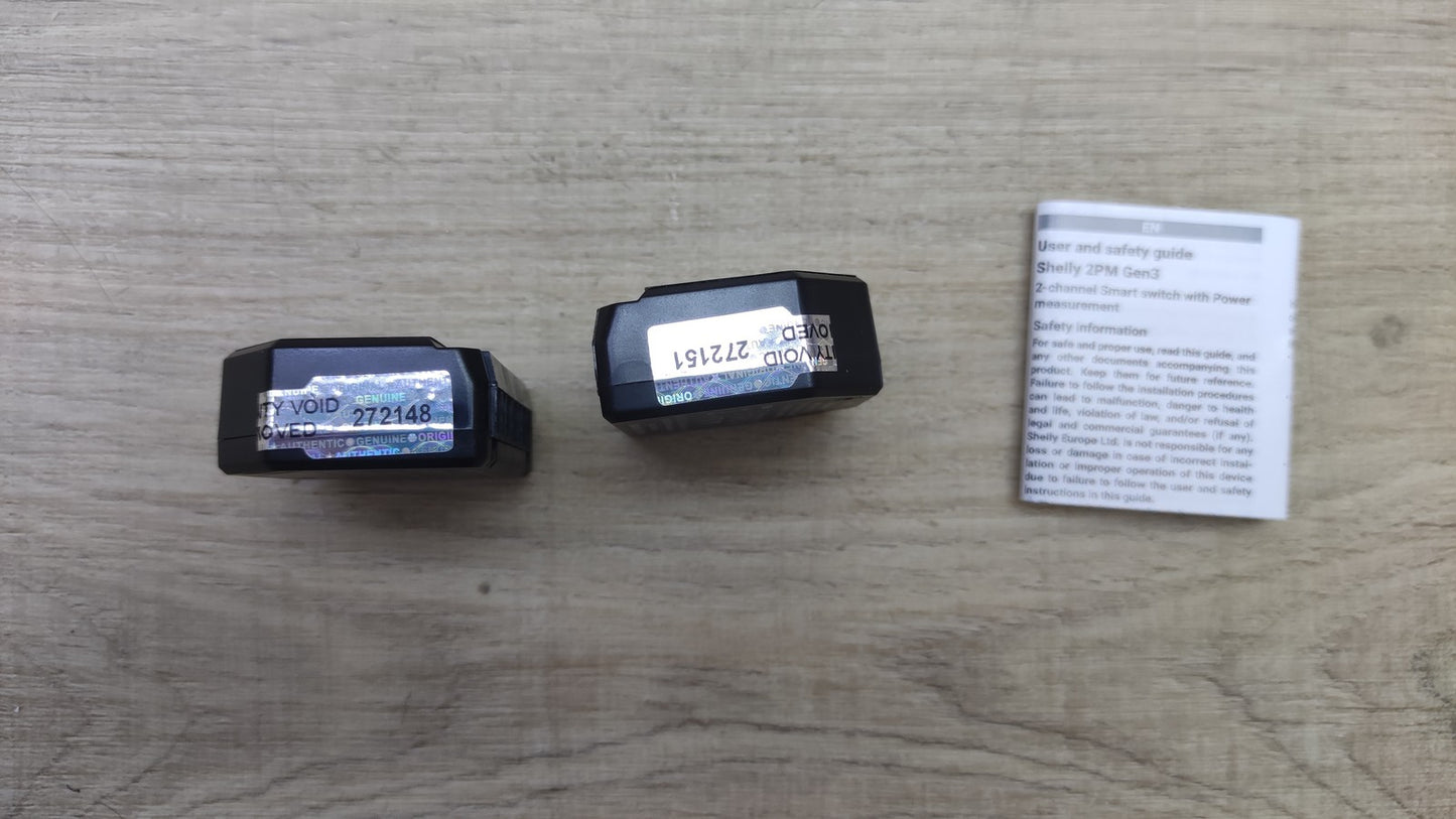 Shelly 2PM Gen3 WLAN Smart Relais Schalter (2 Stück), I39689