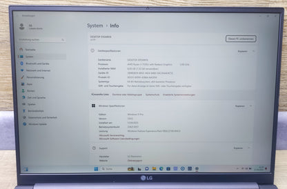 LG UltraPC 16U70R-G Notebook 16" 1920x1200 AMD Ryzen 5 7530U 8GB 512GB WiFi