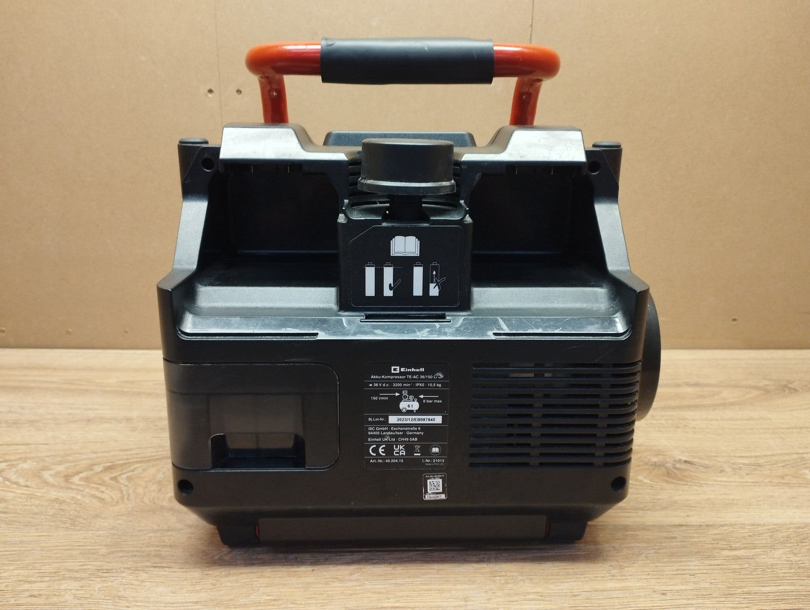 Einhell Akku-Kompressor TE-AC 36/150 Li OF Solo, I39991