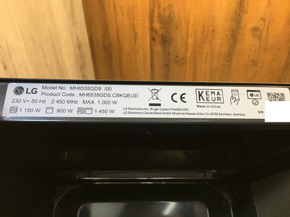 LG MH6535GDS Mikrowelle (25 L, 1000 W) mit Grill, I38278