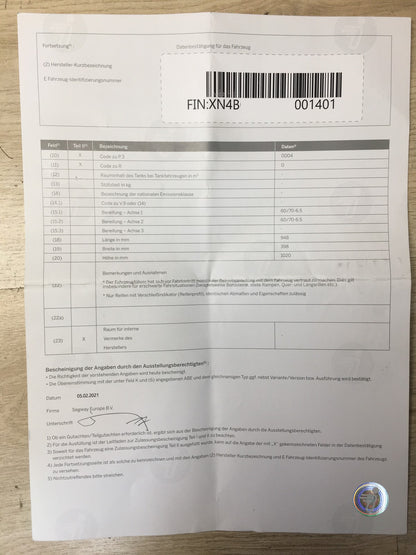 Segway eKickScooter Ninebot Air T15D E-Scooter Elektro-Roller 167Wh 20km/​h