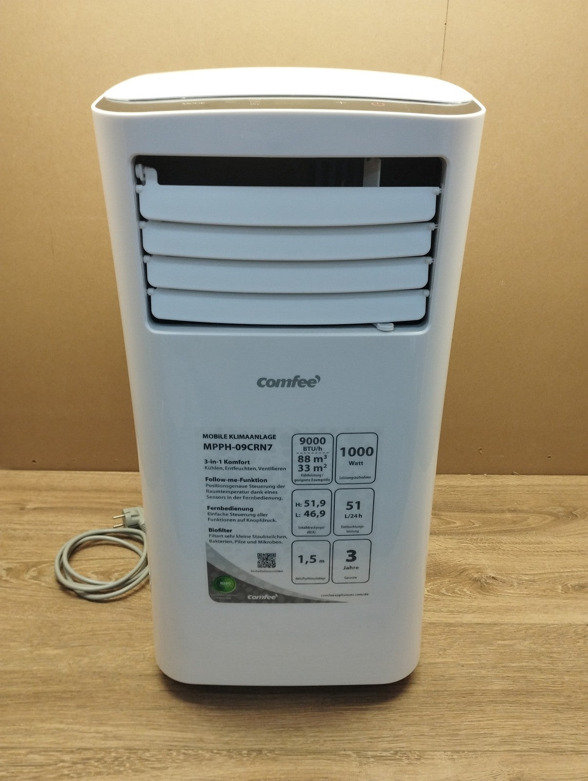 Comfee MPPH-09CRN7 Mobile Klimaanlage 9.000 BTU/h Klimagerät EEK: A I39672