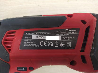 Einhell Bohrhammer TE-RH 950 5F (4257979), 950 W, 2-Gang-Getriebe, I36941