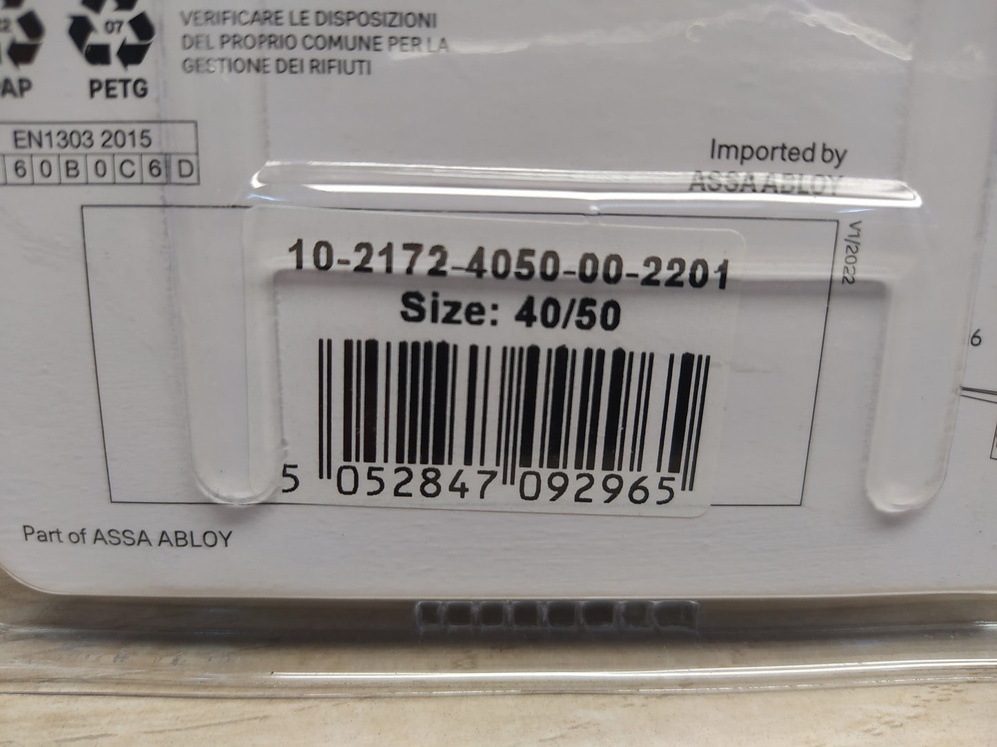 Yale Europrofilzylinder 2100 Serie 40/50 mm Doppelzylinder, I36958