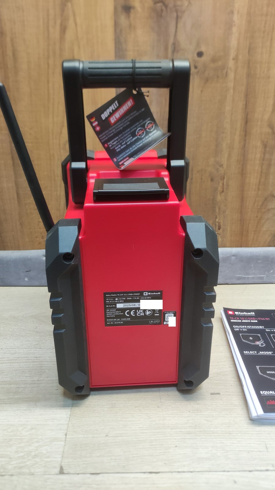 Einhell Akku-Baustellenradio TE-CR 18 Li DAB+/FM/BT Solo (3407995), 18 V, I38164