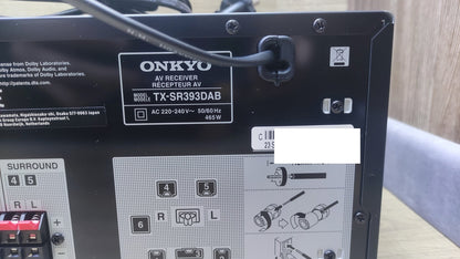 Onkyo TX-SR393DAB AV-Receiver (schwarz), I37674