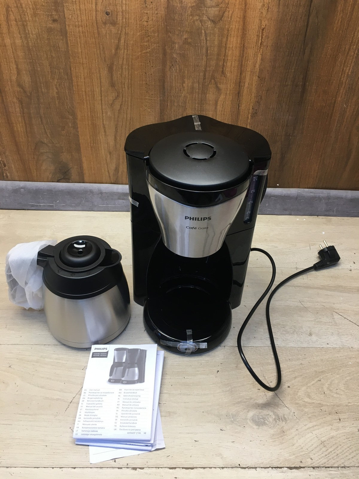 PHILIPS HD7546/20 Filterkaffeemaschine, Edelstahl-Thermoskanne, I39377