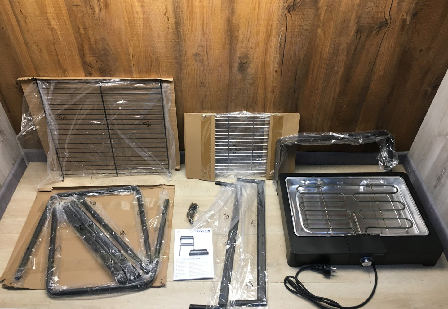 SEVERIN PG 8566 Standgrill mit Edelstahl-Grillrost und Standuntergestell, I38933