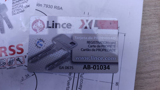 Lince 7930RSA Hochsicherheits-Zusatzschloss