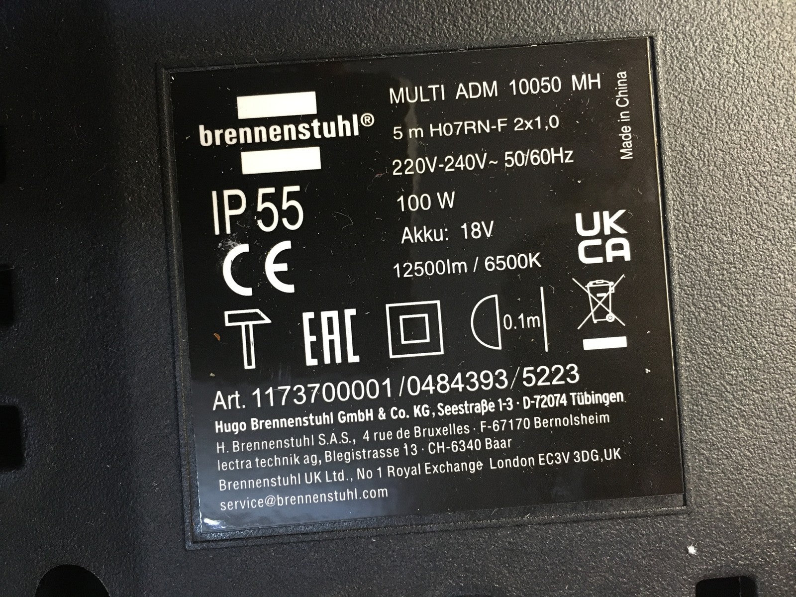 Brennenstuhl LED Hybrid Baustrahler Multi ADM 10050 MH, I37460