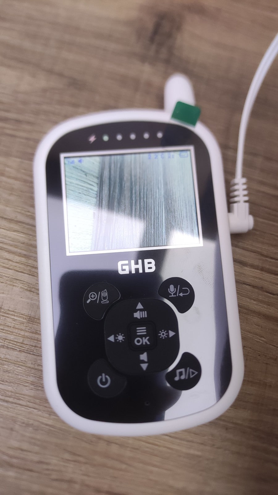 GHB Babyphone UU24, Monitor mit Kamera 2,4 GHz Nachtsicht, I38508