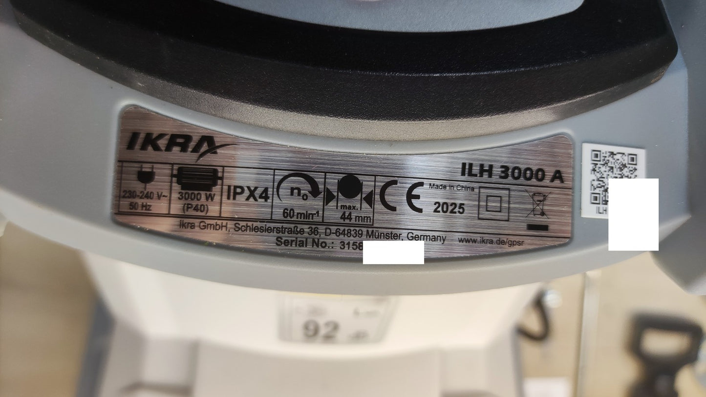 IKRA Elektro-Gartenhäcksler ILH 3000 A, 3.000 Watt, Aststärke bis 44mm, I38244