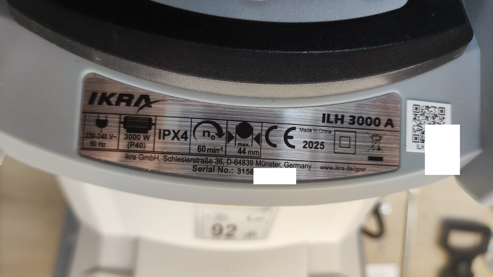 IKRA Elektro-Gartenhäcksler ILH 3000 A, 3.000 Watt, Aststärke bis 44mm, I38244
