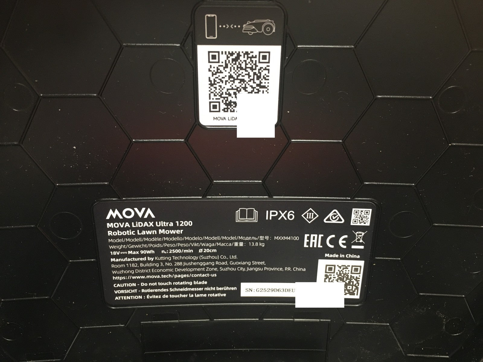 MOVA LiDAX Ultra 1200 Mähroboter ohne Begrenzungskabel MXXM4100, I39474