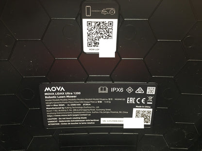 MOVA LiDAX Ultra 1200 Mähroboter ohne Begrenzungskabel MXXM4100, I39474