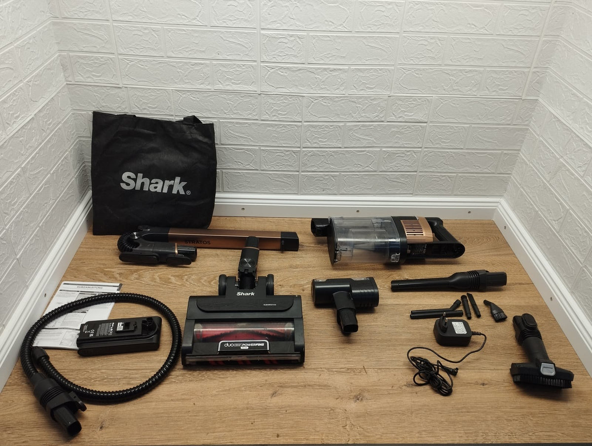 Shark Stratos IZ400EUTBK Akku-Staubsauger Handstaubsauger DuoClean beutellos