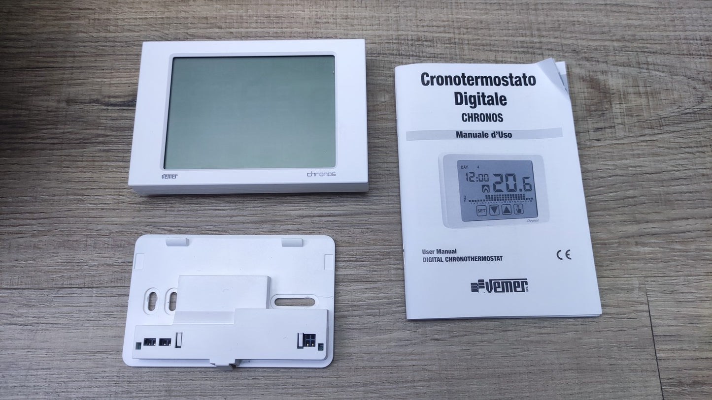Vemer VE451100 Chronos Thermostat Touch Screen Wandleuchte, weiß, I35739