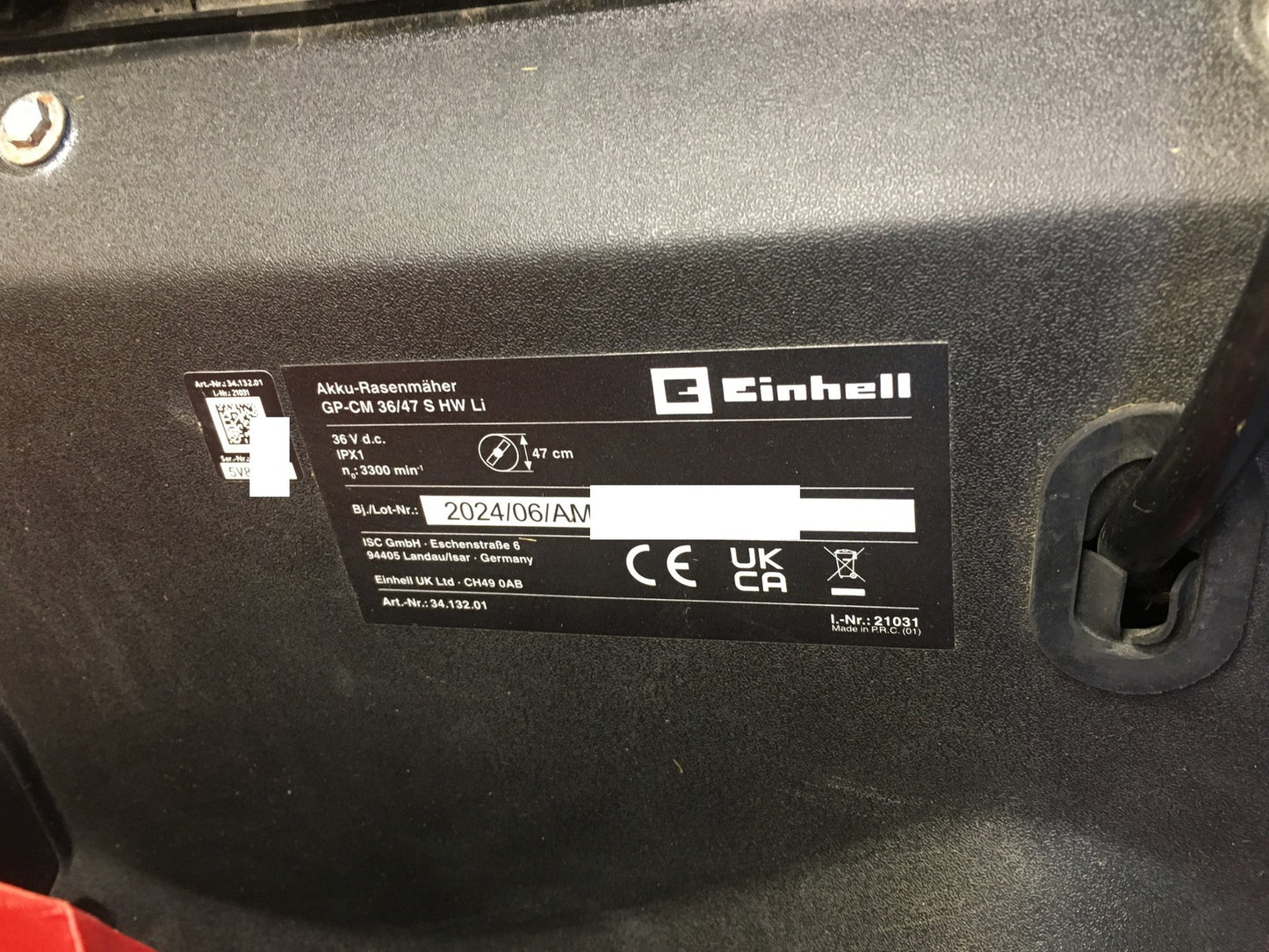 Einhell GP-CM 36/47 S HW Li Akku-Rasenmäher 3413201 SOLO, I39999