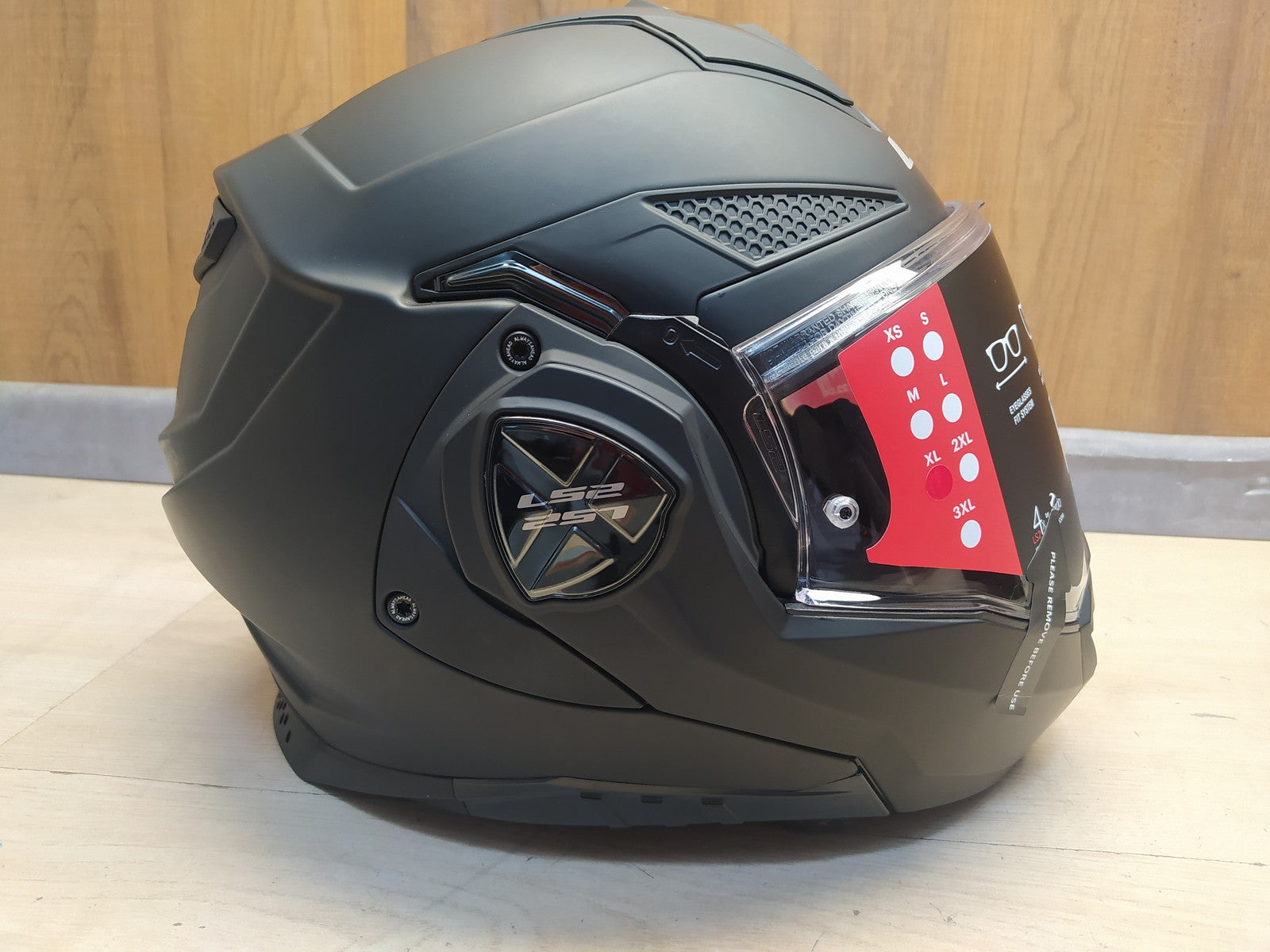 LS2 FF901 ADVANT-X Klapphelm Motorrad schwarz matt Größe XL (61-62) I37738