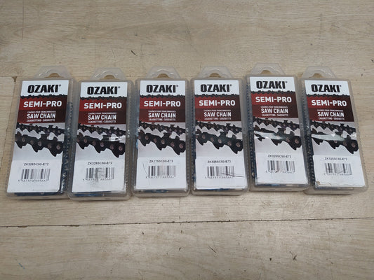 6x OZAKI Semi-Pro ZK325SC50-E72 Sägekette 0.325" 72 TG, I38015