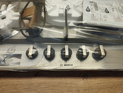 Bosch Gaskochfeld PCQ7A5B90 Series 6, Gas Hob, 75 cm, Edelstahl, I39438